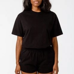 Los Angeles Apparel Women's 1203GD Unisex - Short Sleeve Binding Garment Dye T-Shirt