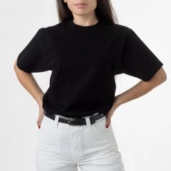 Los Angeles Apparel Women's 1203GD Unisex - Short Sleeve Binding Garment Dye T-Shirt