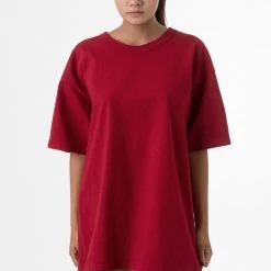 Los Angeles Apparel Women's 1203GD Unisex - Short Sleeve Binding Garment Dye T-Shirt