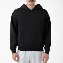 Los Angeles Apparel MWT09GD - Long Sleeve Garment Dye French Terry Pullover Hoodie