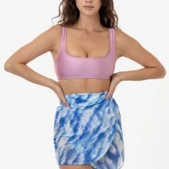 Los Angeles Apparel RNS781P - Printed Micro Mesh Sarong