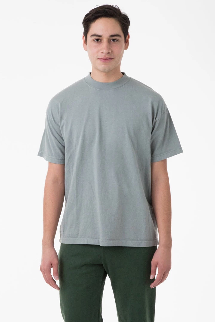 Los Angeles Apparel Men's 1405GD - Short Sleeve Garment Dye Mockneck T-Shirt 6 Los Angeles Apparel Men's 1405GD - Short Sleeve Garment Dye Mockneck T-Shirt