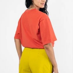 Los Angeles Apparel Women's 1456GD - Boxy V-Neck Short Sleeve T-Shirt