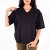 Los Angeles Apparel Women's 1456GD - Boxy V-Neck Short Sleeve T-Shirt