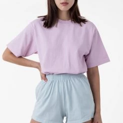 Los Angeles Apparel 1801GD Unisex - 6.5oz Garment Dye Pastel Crew Neck T-Shirt Women's