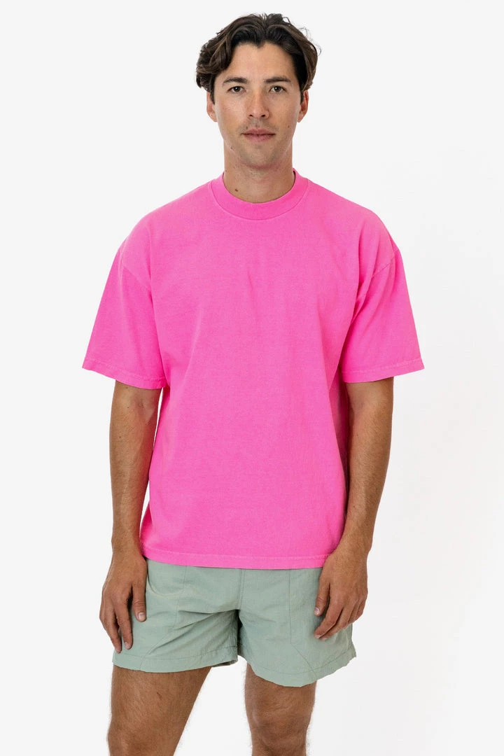 Los Angeles Apparel Men's 1801NEON - 6.5oz Garment Dye Crew Neck T-Shirt (NEONS) 7 Los Angeles Apparel Men's 1801NEON - 6.5oz Garment Dye Crew Neck T-Shirt (NEONS)