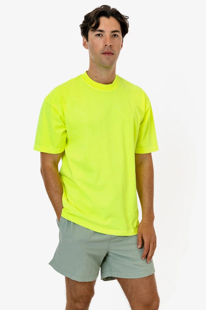 Los Angeles Apparel Men's 1801NEON - 6.5oz Garment Dye Crew Neck T-Shirt (NEONS) 3 Los Angeles Apparel Men's 1801NEON - 6.5oz Garment Dye Crew Neck T-Shirt (NEONS)