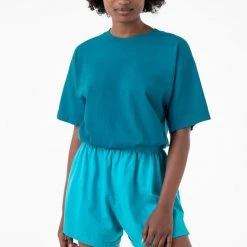 Los Angeles Apparel Unisex 1801GD Mix - 6.5oz Garment Dye Crew Neck T-Shirt