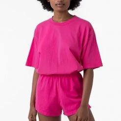 Los Angeles Apparel Unisex 1801GD Mix - 6.5oz Garment Dye Crew Neck T-Shirt