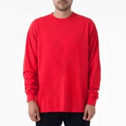 Los Angeles Apparel 1807GD - 6.5oz Long Sleeve Garment Dye Crew Neck T-Shirt Men's 21 Los Angeles Apparel 1807GD - 6.5oz Long Sleeve Garment Dye Crew Neck T-Shirt Men's