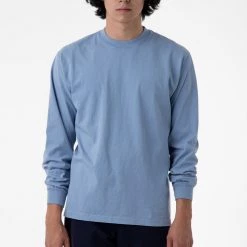 Los Angeles Apparel 1807GD - 6.5oz Long Sleeve Garment Dye Crew Neck T-Shirt Men's 24 Los Angeles Apparel 1807GD - 6.5oz Long Sleeve Garment Dye Crew Neck T-Shirt Men's