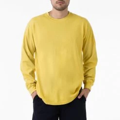 Los Angeles Apparel 1807GD - 6.5oz Long Sleeve Garment Dye Crew Neck T-Shirt Men's 22 Los Angeles Apparel 1807GD - 6.5oz Long Sleeve Garment Dye Crew Neck T-Shirt Men's