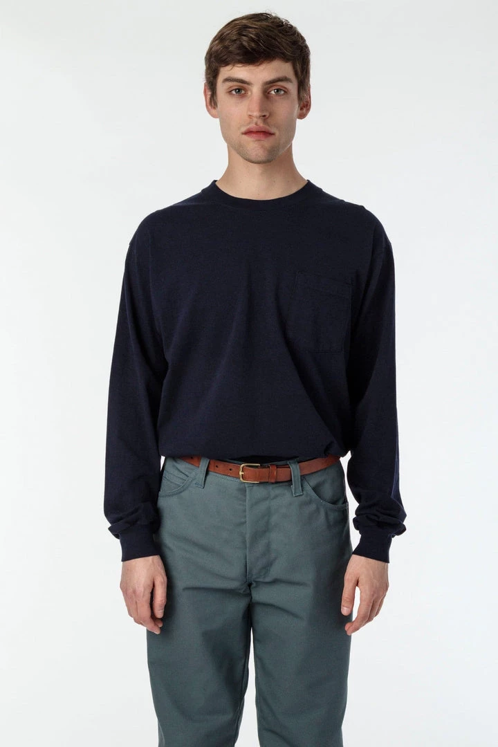 Los Angeles Apparel 1810GD - Long Sleeve Garment Dye Pocket T-Shirt Men's 9 Los Angeles Apparel 1810GD - Long Sleeve Garment Dye Pocket T-Shirt Men's