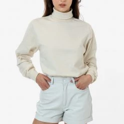 Los Angeles Apparel 1811GD Mix - Long Sleeve Garment Dye Turtleneck
