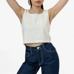 Los Angeles Apparel 1822GD - Garment Dye Crop Tank Women's