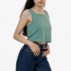 Los Angeles Apparel 1822GD - Garment Dye Crop Tank Women's