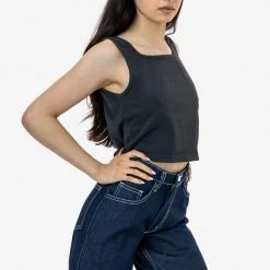 Los Angeles Apparel 1822GD - Garment Dye Crop Tank Women's