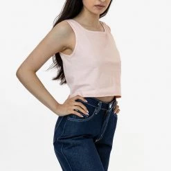 Los Angeles Apparel 1822GD - Garment Dye Crop Tank Women's