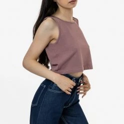 Los Angeles Apparel 1822GD - Garment Dye Crop Tank Women's