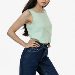 Los Angeles Apparel 1822GD - Garment Dye Crop Tank Women's