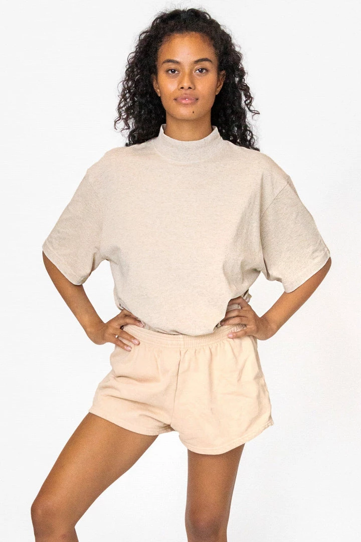 Los Angeles Apparel Women's 1825GD Unisex - Oversized Short Sleeve High Mockneck T-shirt 16 Los Angeles Apparel Women's 1825GD Unisex - Oversized Short Sleeve High Mockneck T-shirt