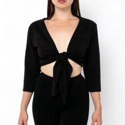 Los Angeles Apparel Women's 1826GD - Le Weekend Tie Top 16 Los Angeles Apparel Women's 1826GD - Le Weekend Tie Top