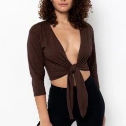 Los Angeles Apparel Women's 1826GD - Le Weekend Tie Top 23 Los Angeles Apparel Women's 1826GD - Le Weekend Tie Top