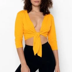 Los Angeles Apparel Women's 1826GD - Le Weekend Tie Top 19 Los Angeles Apparel Women's 1826GD - Le Weekend Tie Top