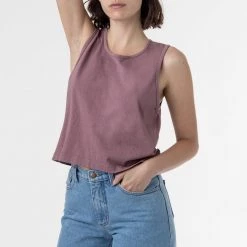 Los Angeles Apparel Women's 1833GD - Garment Dye Mid-Tank