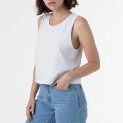 Los Angeles Apparel Women's 1833GD - Garment Dye Mid-Tank