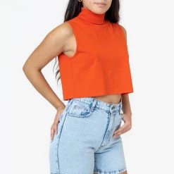 Los Angeles Apparel Women's RDNW06 - Denim Mid-Length Short