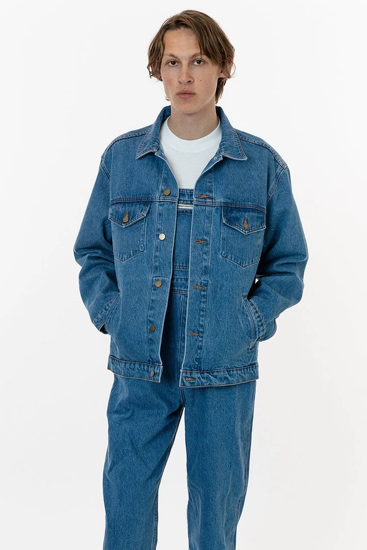 Los Angeles Apparel RDNM04 Mix - Denim Jacket Men's 6 Los Angeles Apparel RDNM04 Mix - Denim Jacket Men's