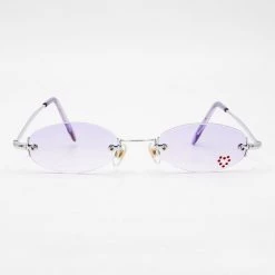 Los Angeles Apparel Women's SGHEART - Heartbreaker Skinny Sunglasses With Heart Decal