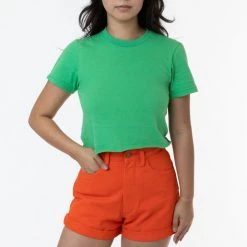 Los Angeles Apparel Women's 23302 - Fine Jersey Crop Top