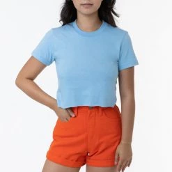 Los Angeles Apparel Women's 23302 - Fine Jersey Crop Top