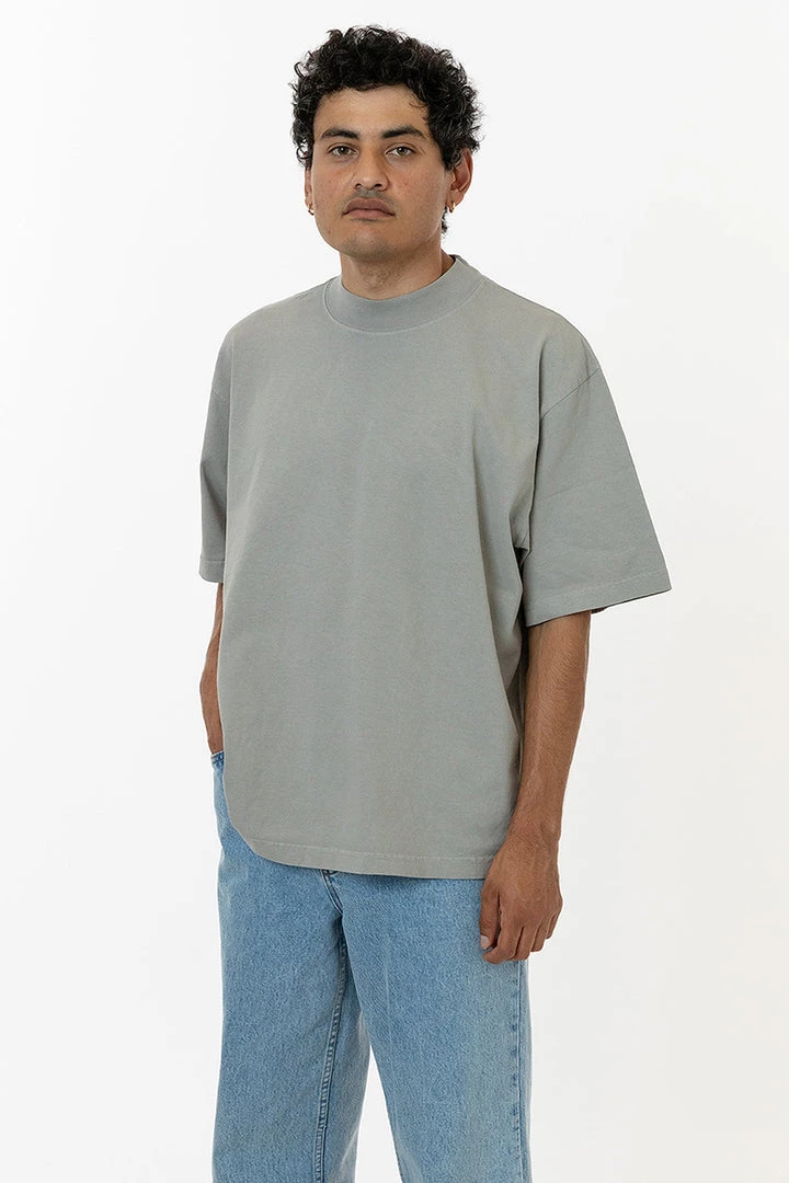 Los Angeles Apparel 1825GD - Oversized Short Sleeve High Mockneck T-shirt Men's 10 Los Angeles Apparel 1825GD - Oversized Short Sleeve High Mockneck T-shirt Men's