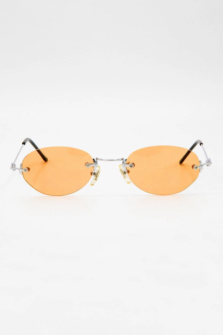 Los Angeles Apparel SGSTACY - Rimless Metal Frame Oval Sunglasses Women's 3 Los Angeles Apparel SGSTACY - Rimless Metal Frame Oval Sunglasses Women's