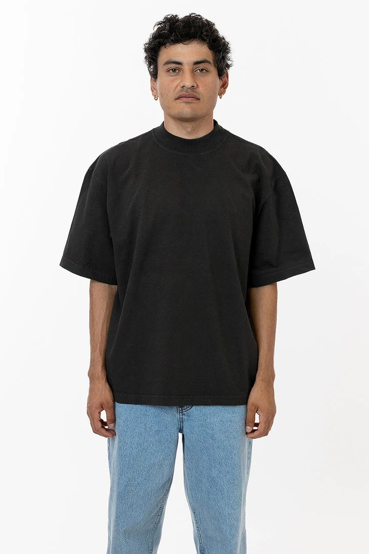 Los Angeles Apparel 1825GD - Oversized Short Sleeve High Mockneck T-shirt Men's 4 Los Angeles Apparel 1825GD - Oversized Short Sleeve High Mockneck T-shirt Men's