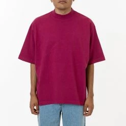 Los Angeles Apparel 1825GD - Oversized Short Sleeve High Mockneck T-shirt Men's 18 Los Angeles Apparel 1825GD - Oversized Short Sleeve High Mockneck T-shirt Men's