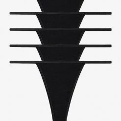 Los Angeles Apparel Women's 43013-5PK - 5 Pack Baby Rib Thong