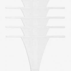 Los Angeles Apparel Women's 43013-5PK - 5 Pack Baby Rib Thong