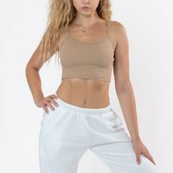 Los Angeles Apparel Women's 43016 - Baby Rib Spaghetti Crop Tank 23 Los Angeles Apparel Women's 43016 - Baby Rib Spaghetti Crop Tank