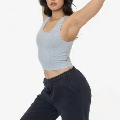 Los Angeles Apparel 4308 - Baby Rib Crop Tank