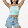 Los Angeles Apparel 43091TD - Tie Dye Baby Rib Halter Top