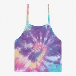 Los Angeles Apparel 43091TD - Tie Dye Baby Rib Halter Top