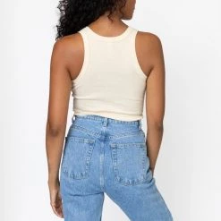 Los Angeles Apparel 4328 - Sporty Baby Rib Crop Tank Women's