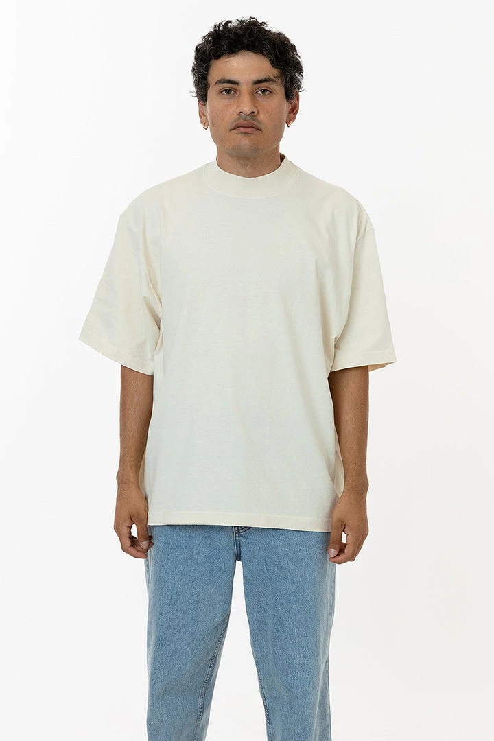 Los Angeles Apparel 1825GD - Oversized Short Sleeve High Mockneck T-shirt Men's 5 Los Angeles Apparel 1825GD - Oversized Short Sleeve High Mockneck T-shirt Men's