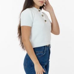 Los Angeles Apparel RFK46GD - Cotton Short Sleeve Cropped Polo Sweater Women's 27 Los Angeles Apparel RFK46GD - Cotton Short Sleeve Cropped Polo Sweater Women's