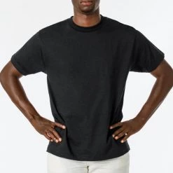 Los Angeles Apparel Men's 2017 - 6.0oz Crew Neck Heavy Combed Cotton T-Shirt