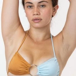 Los Angeles Apparel RNT501 - The Ophelia 2-Tone Ring Bikini Top